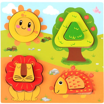 Colorful Geometric Shapes Matching Toys